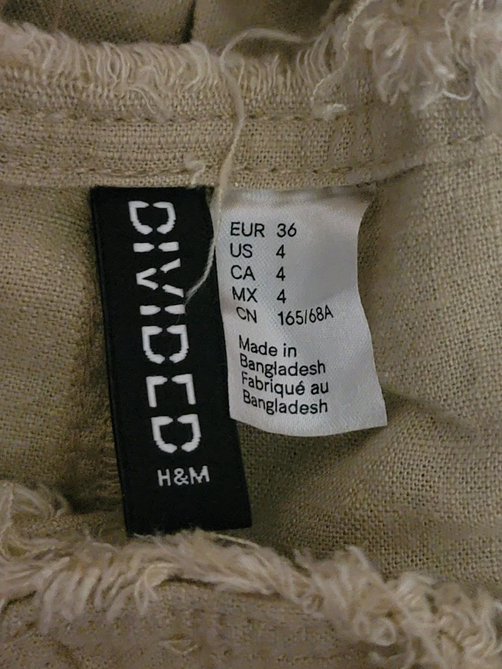 Viral Divided H&M Frayed-Edge Linen-Blend Trousers